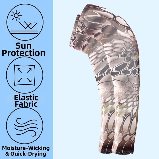 Ice Silk Arm Sleeves For Sun Protection Quick Drying Breathable Loose Fit For Outdoor Driving Cycling Sports & Running_desvips.com