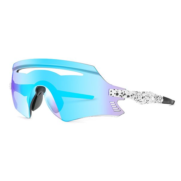 Outdoor Integrated Cycling Glasses Mountaineering UV Protection Colorful Road Bike Windproof Goggles_desvips.com