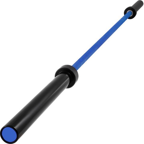 VEVOR 2 M Barbell With Collars And Clips, 15 Kg Olympic Long Barbell For Weightlifting Powerlifting Squat Bench Press (Blue)_desvips.com