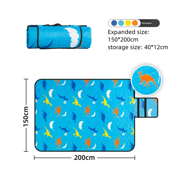 Picnic Outdoor Ultrasonic Park Outing Waterproof Portable Thickened Machine Washable Moisture-Proof Mat_desvips.com