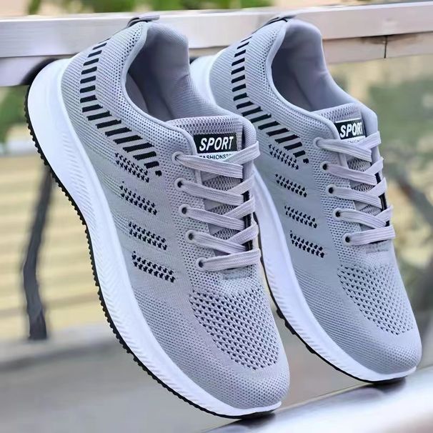 2025 Men's Casual Fashionable Sports Breathable Running Shoes, Outdoor Walking Training Tennis Shoes_desvips.com