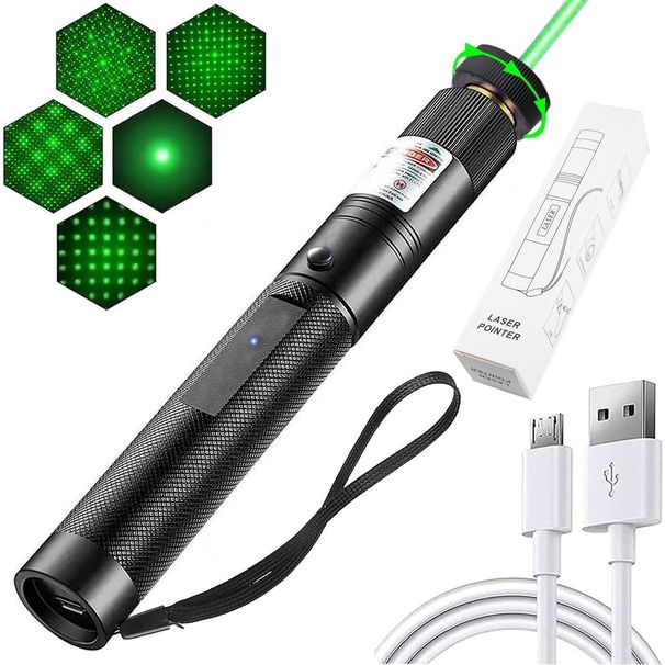 USB303 Infrared Green Pointer Pen, Rechargeable Purple With Starry Sky Laser Pointer, High-power Red Light_desvips.com