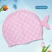 New Waterproof Silicone Cute Fish Scale Enlarged Swim Cap For Boys And Girls_desvips.com