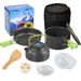 Outdoor Teapot Set With Accessories DS 308 Pot Set Combination Alumina Material Portable Camping Pot Set Teapot_desvips.com