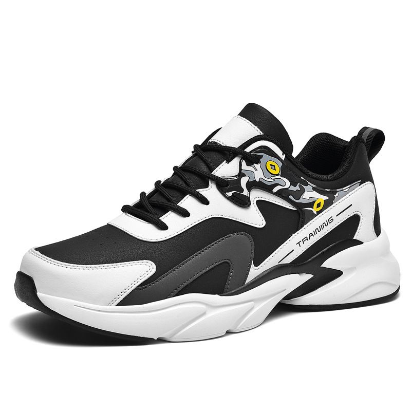 Spring And Autumn Youth Student Waterproof Leather Running Men's Non-Slip Travel Sports Casual Shoes_desvips.com