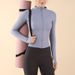 High Elastic Waist Yoga Top Outerwear Cardigan Long Sleeve Fitness Wear Casual Slimming Running Sports Jacket For Women_desvips.com