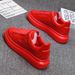 Red Lacquered Men's Fashion Black Casual Skateboard Outdoor Tennis Walking Shoes Universal Men And Women_desvips.com
