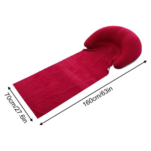1PCOutdoor Camping Foldable Inflatable Beach Mat, Compact, Convenient And Simple Camping Outdoor Mat, Suitable For Beach Parties_desvips.com