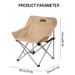 Outdoor Folding Moon Chair Portable Chair Camping Chair Picnic Gear Fishing Small Horse Stool Student Sketching_desvips.com