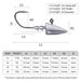 Lead Head Hook Tumbler Reinforced Pointed Lure Lead Head Hook 3.5 10g Soft Worm Hook Barbed Root Hook Upward Hook_desvips.com