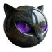 Black Cat Stone Figurine Resin Cat-Head Healing Stone Marble Texture Cat Stone Keepsake Gift Office Home Desktop Decoration_desvips.com