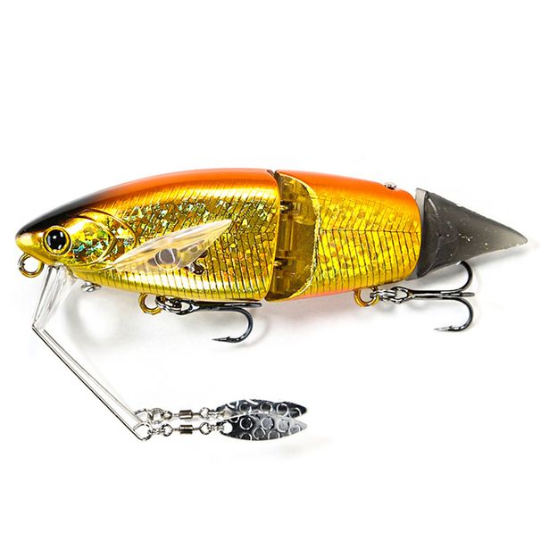 Multi-segment Bionic Fish Lure Bait 3-Jointed Minnow Hard Bait 100mm/20.2g Swimbait For Freshwater & Saltwater Bass Pike Trout_desvips.com