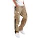 2024 Spring And Autumn New Men's Workwear Drawstring Strap Pocket Colored Pants_desvips.com