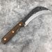 Forged Durian Outdoor Trail-breaking Hammer-patterned Sickle, Curved Knife, Fruit Knife For Cutting Sugar Cane, Banana,_desvips.com