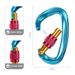 Rock Carabiner 7075 Aviation Aluminum D-Type Master O-Type Outdoor Climbing Equipment Safety Lock_desvips.com