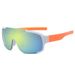 Outdoor Cycling White Mercury Windproof Sunglasses Men, Fashionable Running One-piece Sunglasses, UV Protection For_desvips.com