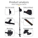 Two-Section Aluminum Alloy Double Board Snow Pole Multi-Functional Ski Portable Climbing Stick Shock-Absorbing Cane_desvips.com