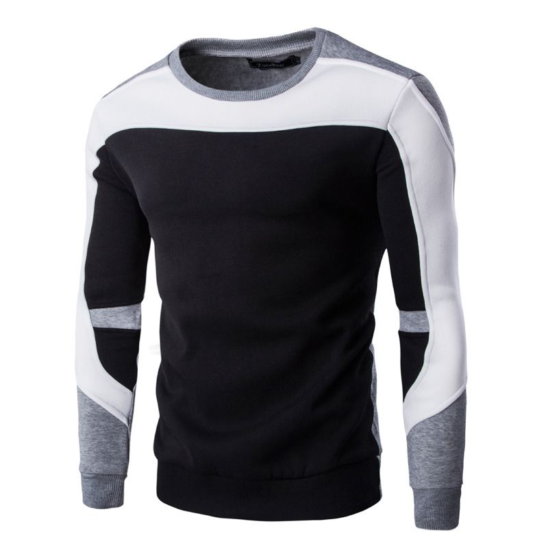 Men's Clothing new men's baseball uniform sweatshirt plus velvet and thickened men's clothing 9269_desvips.com