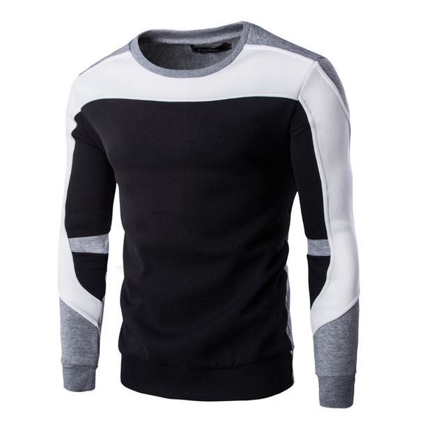 Men's Clothing new men's baseball uniform sweatshirt plus velvet and thickened men's clothing 9269_desvips.com