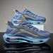 Men's 2024 New Full Palm Air Cushioned Running Anti Slip And Shock Absorbing Casual Sports Summer Dad Trendy Shoes_desvips.com