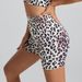 High Waisted Leopard Print Yoga Pants Women's Fitness Running Tight Fitting Seamless High Elastic Sports Shorts_desvips.com