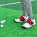 Men's Golf Fashionable Wide Sole Casual Sports For Men Automatic Knob Laces Spikeless Vacation Walking Shoes_desvips.com
