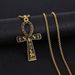 Ankh Cross Titanium Steel Pendant Niche Ancient Egyptian Symbol Necklace Men's Accessory_desvips.com