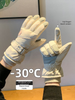 Cycling Women, Thickened And Fleece-lined, Touchscreen Compatible, Cold-proof For Northeast Electric Bikes, Winter Ski_desvips.com