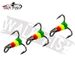 WALK FISH Winter Ice Fishing Hook Size 10# Winter Fish Treble Hooks Hard Bait Spoons Artificial Lure Fishhook Fishing Tackle_desvips.com