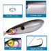 Hot Style Lure Sequins Sinking Long Throw Single Hook 8.5cm/19.9g Simulation Hard Bait Bait_desvips.com