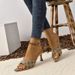 Pointed Printed High-heeled And Women Open Toe Stiletto Sandals Outer Wear Slippers Large Size High Heels_desvips.com