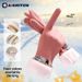 Women's Cycling Gloves Touchscreen Cold-Proof Fleece-Lined Warm Cute Windproof Autumn Winter Large Wool Mouth German_desvips.com