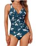 One Piece Swimsuit For Women Twisted Tight Fitting Sexy Halter Neck Solid Color Backless Hot Selling Item_desvips.com