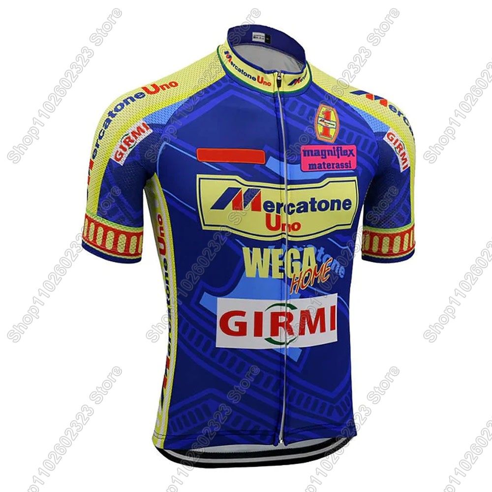 Mercatone Uno Team 2025 Cycling Jersey Set Summer Men Clothing Road Bike Shirts Suit Bicycle Bib Shorts MTB Ropa Maillot_desvips.com
