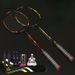 Badminton Racket Set Of Two Carbon Fiber Material For Adults And Children_desvips.com