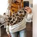 Wish European American Cross-border Foreign Trade Autumn And Winter New Women's Casual Fashion Color-blocking Hooded_desvips.com