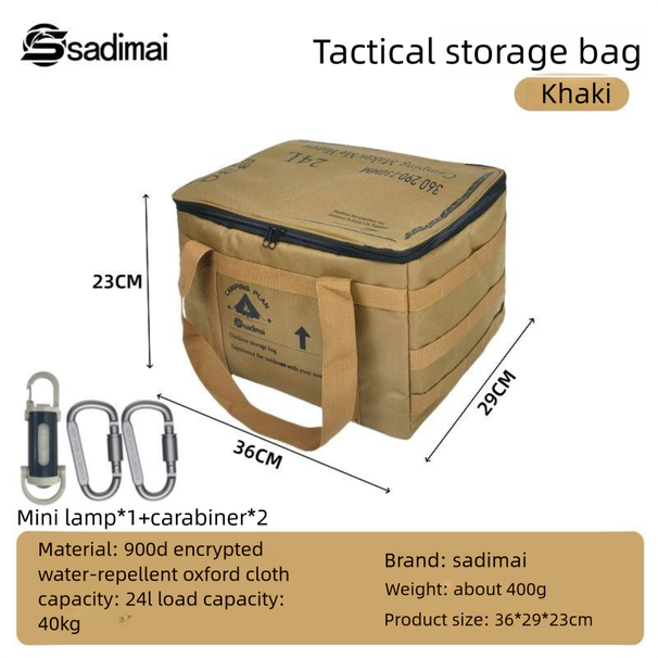 Outdoor Picnic Camping Storage Bag, Foldable, Large Capacity, Portable, Easy To Store, Wear-resistant, Waterproof,_desvips.com