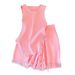 Women's Clothing Sweet and Spicy Style Top Suit Women's Pink Tassel Knitted Small Camisole + High Waist Wide Leg Casual Shorts_desvips.com