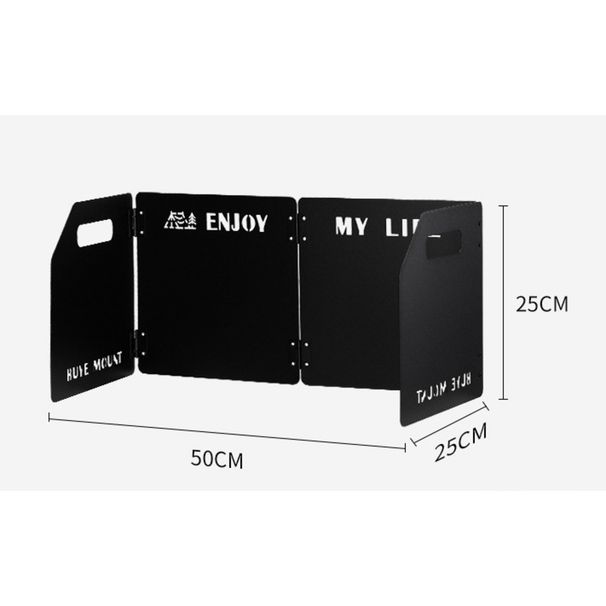 Camping Thickened Cassette Stove, Windshield Outdoor Alcohol Windscreen_desvips.com