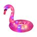 LED Swan & Flamingo Pool Floats - Inflatable Water Seat With Lights (Glow In Dark Non-Toxic PVC Max 300lbs Summer Party Decor Includes Repair Kit)_desvips.com