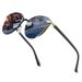 Men's Metal Polarized Fashion Colorful Sunglasses_desvips.com