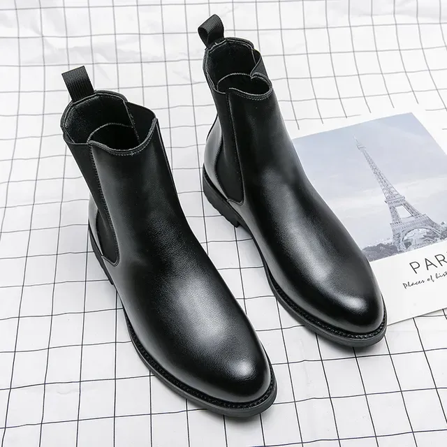 Leather Genuine Designer Dress 37~46 Couple Business Formal Ankle Boots Quality For Men New Fashion Casual Man Shoes_desvips.com