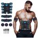 New Fitness Equipment 8-Pack Muscle Stickers Abdominal Trainer 8 Modes 29 Levels EMS Pulse Lazy Fat Burner Massager_desvips.com