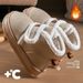 Snow Boots Women's Winter Wear 2025 New Thick-soled Warm, Piled, Thickened Wool Bag And Non-slip Cotton Slippers_desvips.com