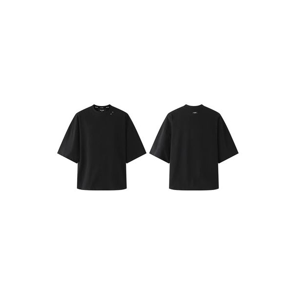 2025 Summer New TEAM WANG Jackson Wang Same CHOICES Metallic Black Short Sleeve T-Shirt Couple Style T_desvips.com