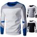 Men's Clothing new men's baseball uniform sweatshirt plus velvet and thickened men's clothing 9269_desvips.com