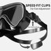 Snorkeling Mask Adult tempered glass snorkel Mask Full dry snorkel set_desvips.com