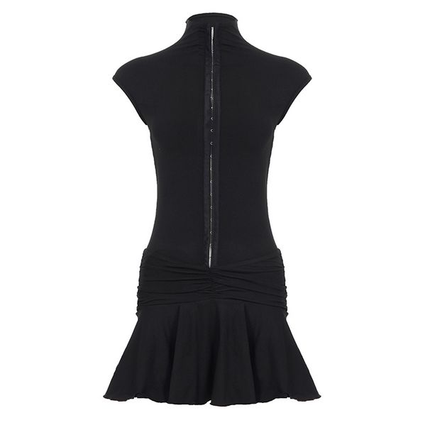 European And American Style Sleeveless Tennis Dress, Sexy, Slim-fitting, Breathable, Outdoor Casual, Solid Color,_desvips.com