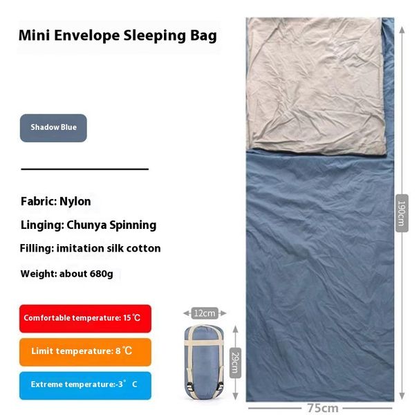 Sleeping Bag Outdoor Lightweight Summer Mini Camping All-Season Thin Adult Portable Ultra-light Small Size Hiking_desvips.com