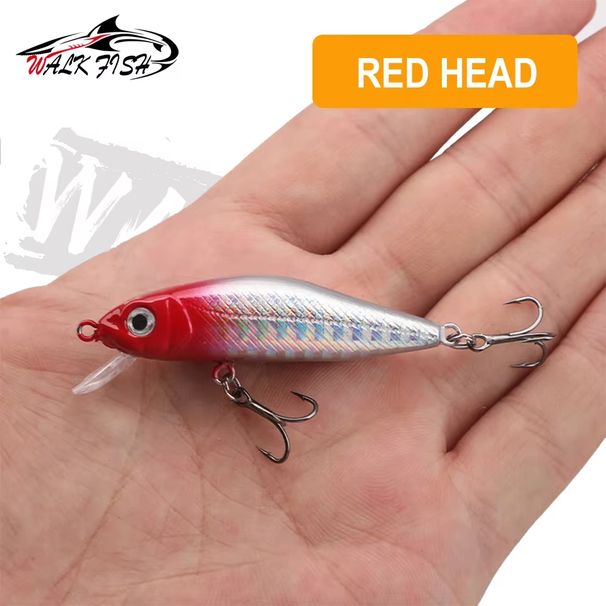 WALK FISH 5.5cm 4.5g 3D Eyes Floating Minnow Lure Plastic Pesca Artificial Jig Wobblers Crankbait Fishing Hard Baits Sea Bass_desvips.com